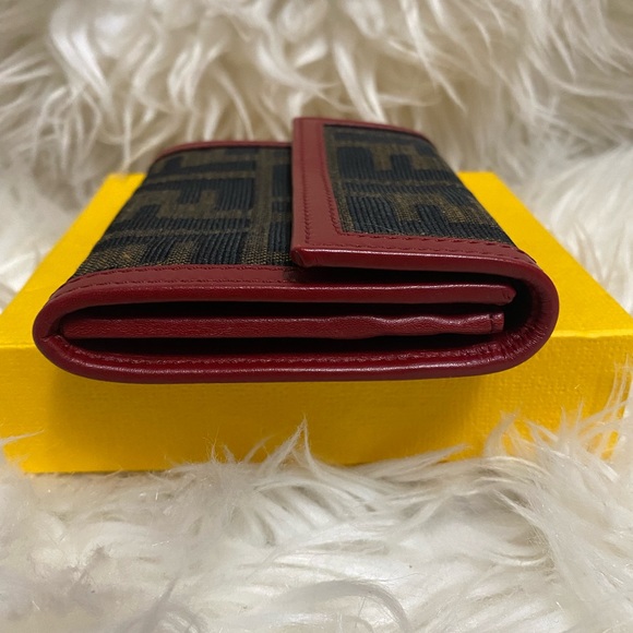 Vintage Zucca FF Logo Compact Wallet / Card Holder - Picture 10 of 11